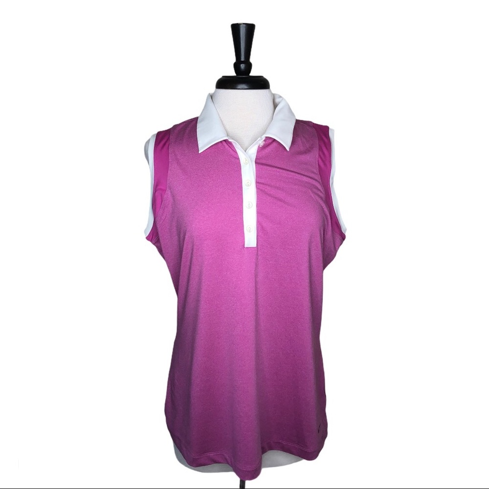 Nike Golf Pink Athletic Tour Performance Tank XL